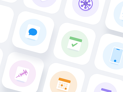 Colorful Icons for Web Page