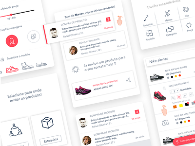 App Design for Oscar Calçados app interaction ios mobile oscar oscar calçados shoes ui ux