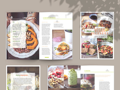 Italian vegan delicacies book brand design branding brochure business clean cover design editorial food graphic design graphicdesign health layout modern print