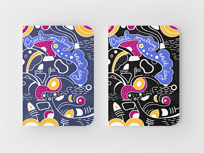 Notebook design cover CREATE SOMETHING 2d abstract art artwork black blue cover create design doodle draw graphic design graphicdesign hand lettering illustration illustrator lettering notebook pattern print