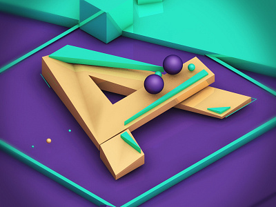 A for @36daysoftype alphabet animation desing motion motion graphics