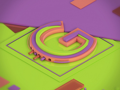 G for @36daysoftype 36daysoftype 3d animation ae after effects alphabet animation c4d cinema 4d motion motion graphics type