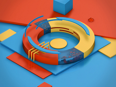 O for @36daysoftype 36daysoftype 3d animation ae after effects alphabet animation c4d cinema 4d motion motion graphics type