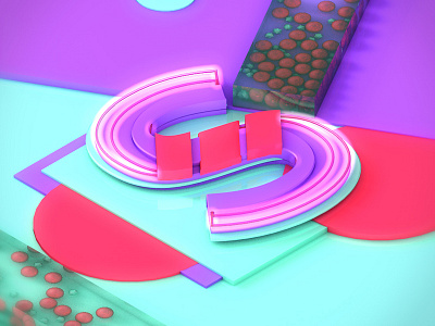 S for @36daysoftype 36daysoftype 3d animation ae after effects alphabet animation c4d cinema 4d motion motion graphics type