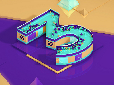 3 for @36daysoftype 36daysoftype 3d animation ae after effects animation c4d cinema 4d motion motion graphics numbers type