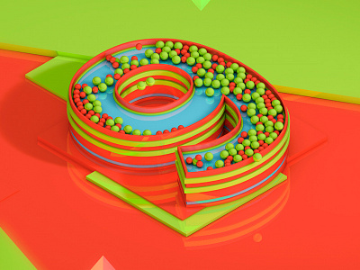 9 for #36daysoftype 36daysoftype 3d animation ae after effects animation c4d cinema 4d motion motion graphics numbers type