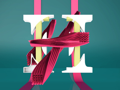 Letra H 36daysoftype 3d after effects alphabet c4d desing illustration motion motion graphics type vector