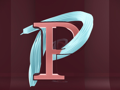 Letra P 36daysoftype 3d animation after effects alphabet animation cinema 4d design illustration motion graphics