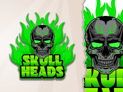 Skull Logo Design adobe animation branding cartoon cartoon logo cartoon mascot logo design illustration logo motion graphics twitch logo