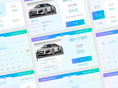 Parking toll system app design illustrator parking starnet ui ux