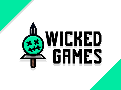 Wicked Games branding dead game logo a day logo design sword wicked games