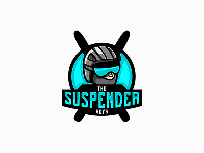 The Suspender Boys branding logo a day logo design mascot ski