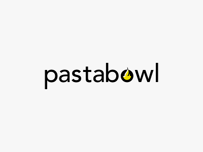 Pastabowl branding logo a day logo design negative