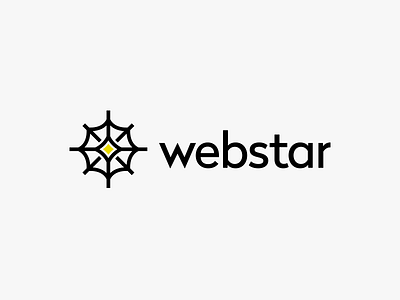 Webstar branding logo a day logo design star web