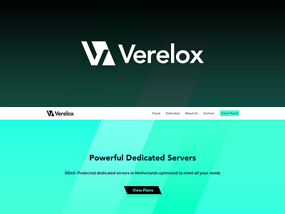 Verelox Logo and Website Design logo negative ui ui design v web design website design