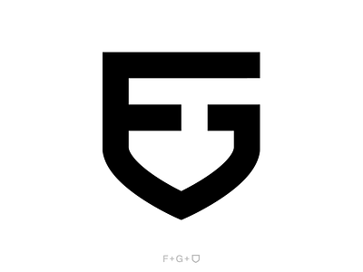 Fordguard branding design icon lettermark logo logo design negative shield shield logo typography vector