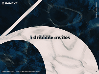3 Dribbble Invites Giveaway