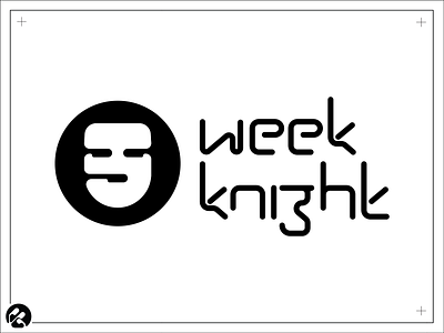 Week Knight Logo. branding design graphic design illustration logo typography vector