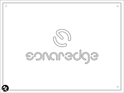 Sonaredge outline. branding design graphic design illustration logo typography vector