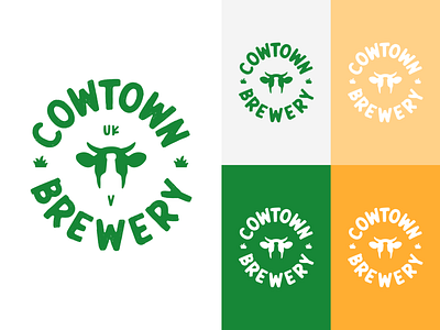 Cowtown Brewery Logo Concept brand design brand identity branding company logo cow cow logo design logo logo creation logo design minimal logo simple logo