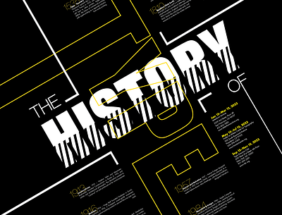 The History of Type Exhibition Poster Design advertisement branding design graphic design logo minimalist poster poster design typographic design typographic poster typography vector