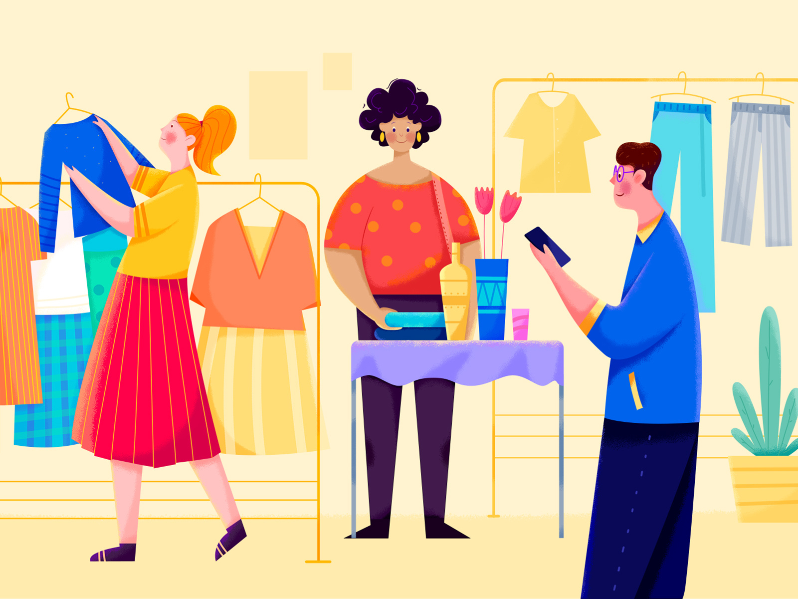 Flea Market by Uran Duo for Felic Art on Dribbble