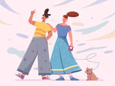 Couple by Uran Duo for Felic Art on Dribbble