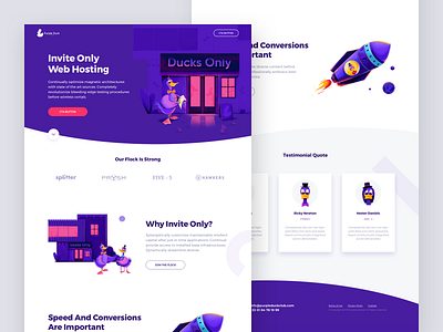 Purple Duck Club Landing Page