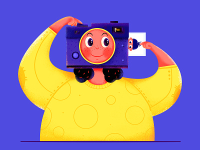 Record Life camera character daughter family girl home illustration kid love mom people photo photograph picture purple ui web website woman yellow