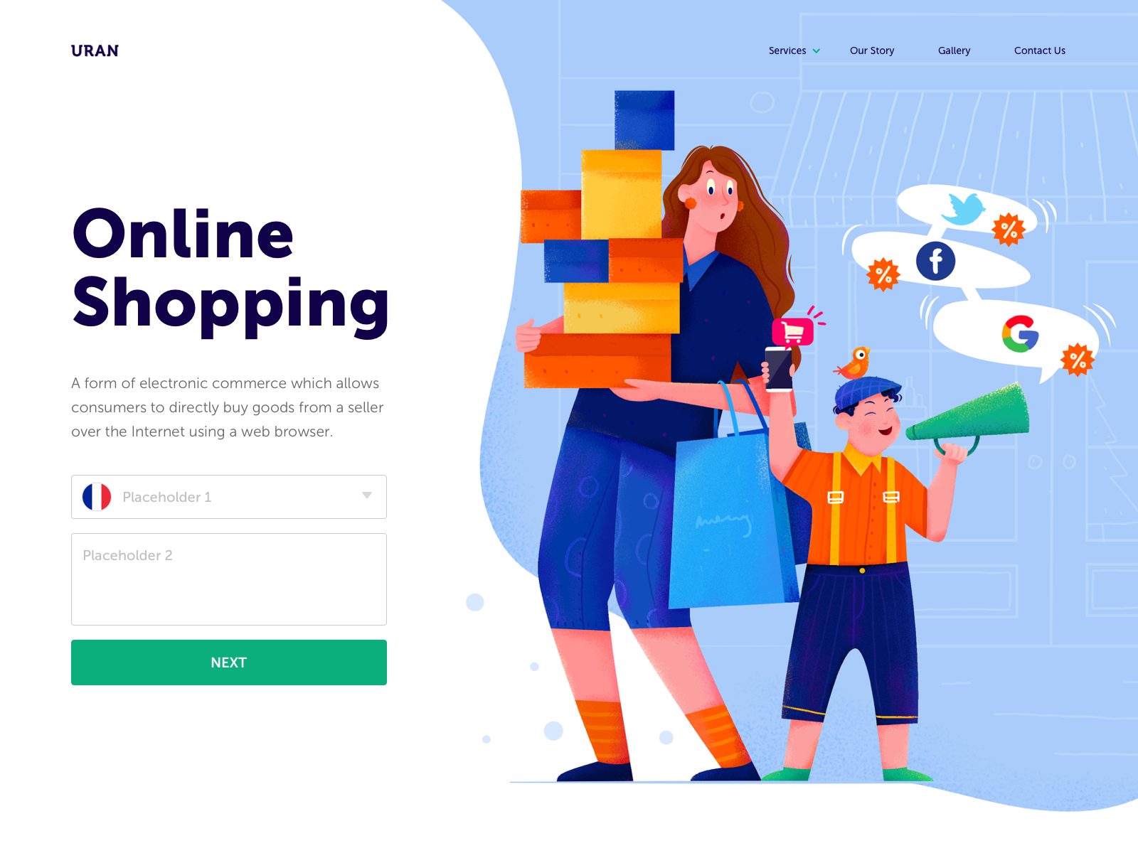 Online Shopping by Uran Duo for RaDesign on Dribbble