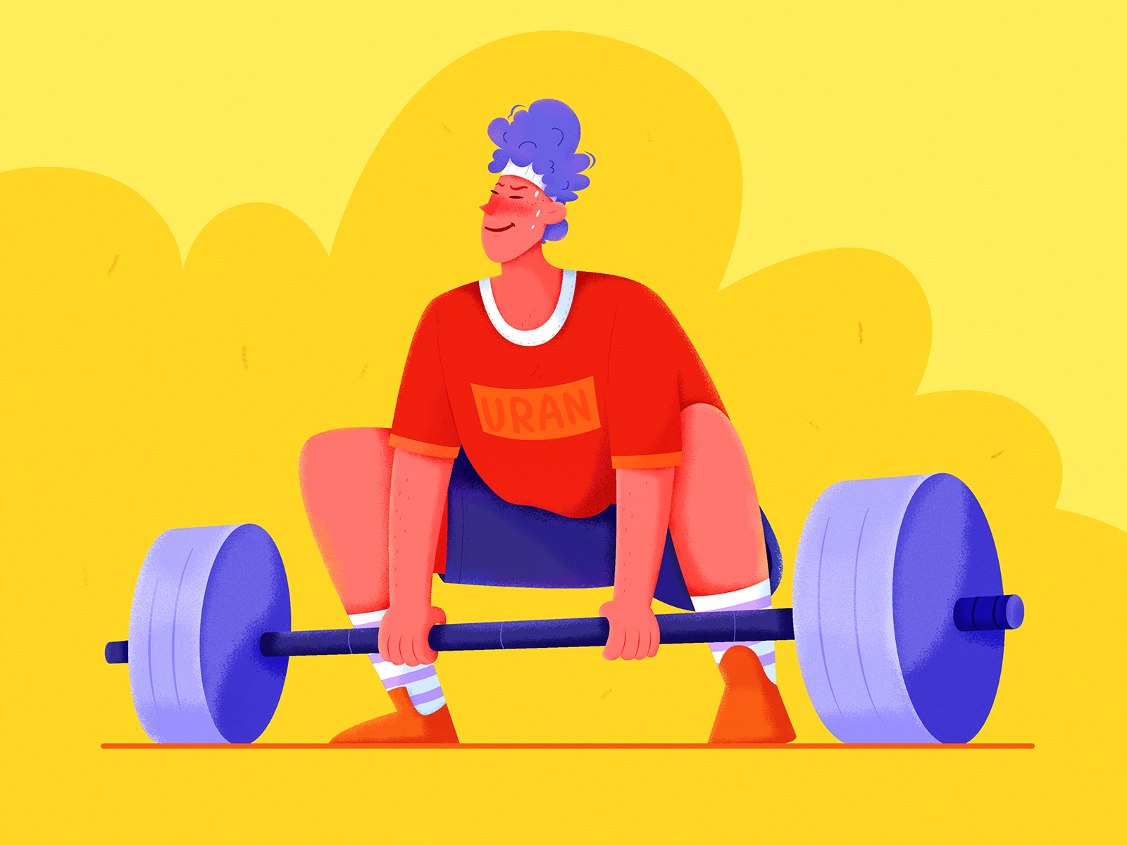 Weight Lifting by Uran Duo on Dribbble