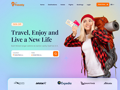Travelling Services Landing Page