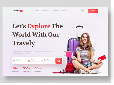 Travelling Services Landing Page