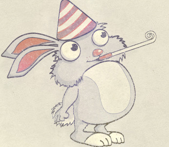 Birthday Rabbit illustration