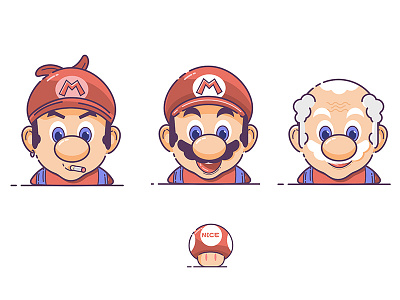 Mario is always young ，just we're old mario