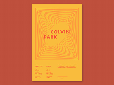 Wikipedia Challenge - Colvin Park design layout design poster designer posters typography wikipedia