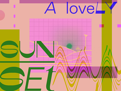 A Lovely Sunset design graphicart graphicdesign haiku illustration poem typography visual art visual design