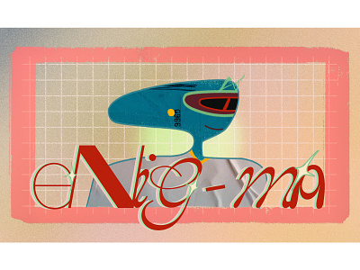ENIGMA character design enigma graphic illustration typography