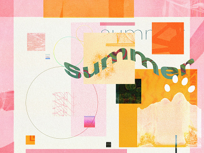 Summer collage collage art design graphic graphicdesign summer typogaphy