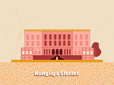 Stockholm Kungliga Slottet architecture building city design icon illustration landmark palace stockholm sweden vector