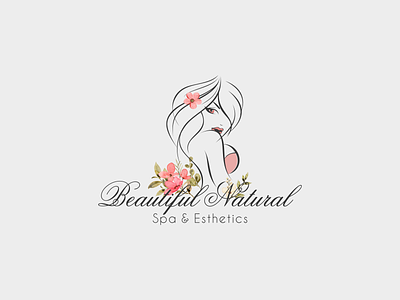 Beautiful Natural LOGO beauty boutique branding clean design esthetics graphic design health illustration logo nature spa vector vintage women