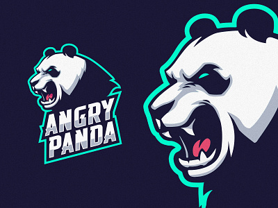 Angry Panda brand identity branding e sport esport esports game gaming graphic design illustration logo mascot videogame