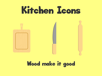 Flat Kitchen Icons 2d branding design flat graphic design icon illustration logo ouline