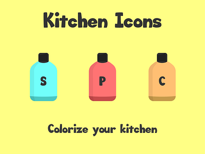 Flat Kitchen Icons