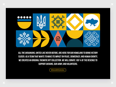 NFT Ukrainian Chicks donations crypro cta design desktop graphic design hero page interface landing nft token ui ukraine ukrainian uxui war