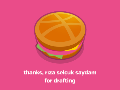 hello dribbble debut hamburger hello