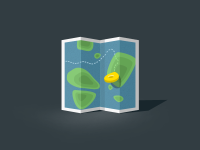 Map Icon - Free shape layered psd flat icon map psd