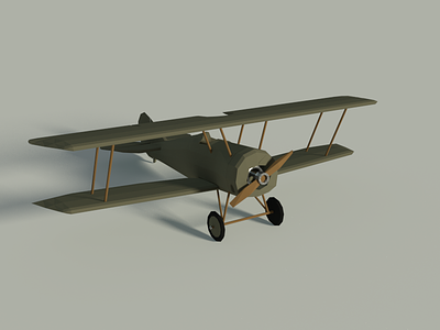 Thomas Morse S4 3d low poly plane