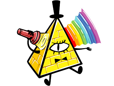 Bill Schifer bill schifer doodlepark gravity falls prism sticker