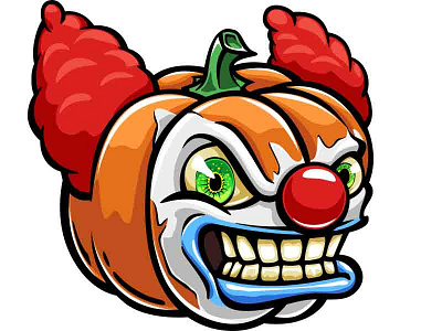 Pumpkin's Clown clown doodlepark pumpkin sticker